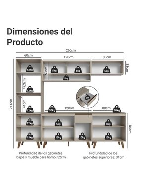Cocina integral Madesa Nice