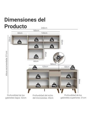 Cocina integral Madesa Nice