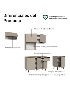 Cocina integral Madesa Nice