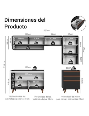 Cocina integral Madesa Reims