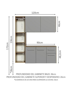 Cocina integral Madesa Easy