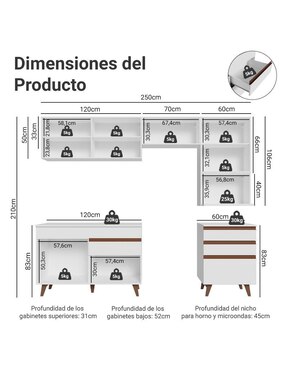 Cocina integral Madesa Reims