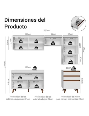 Cocina integral Madesa Reims