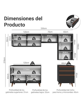 Cocina integral Madesa Reims
