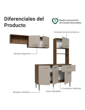 Cocina integral Madesa Aura