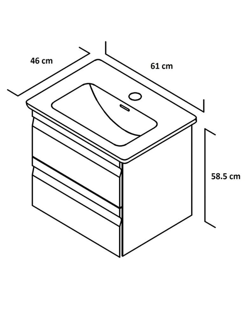 Paquete de baño de MDF armable 8