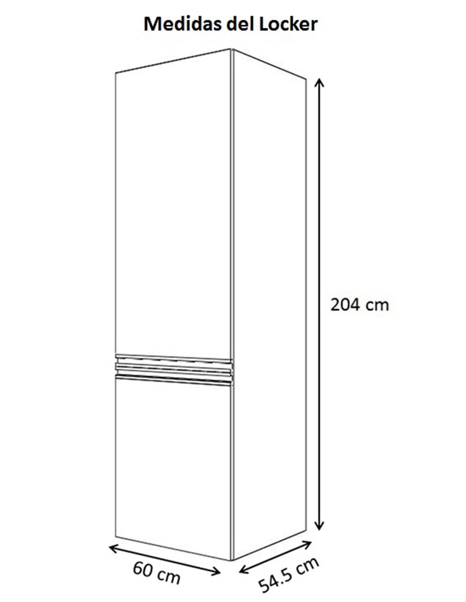 Locker izquierdo Roma blanco 4