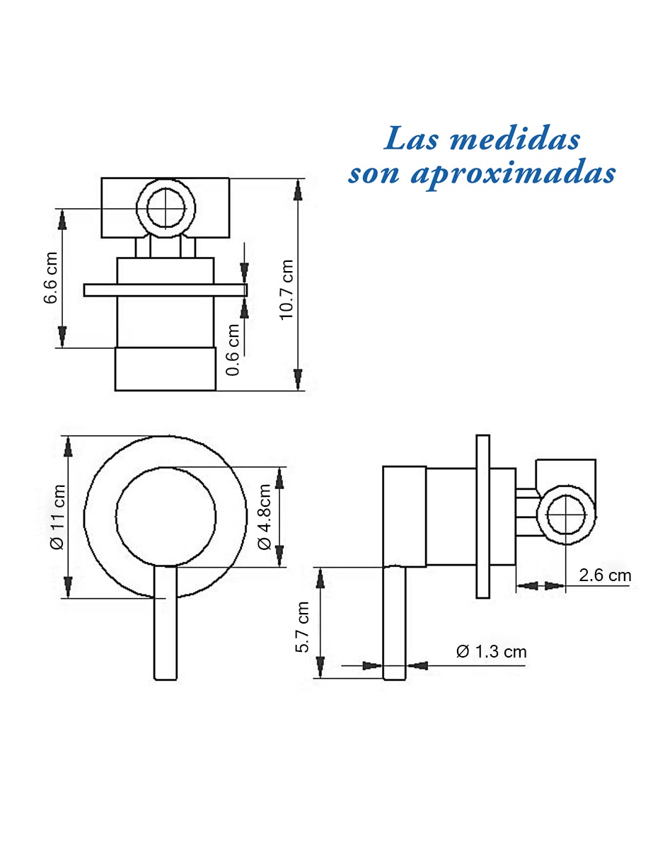 Monomando para regadera 3