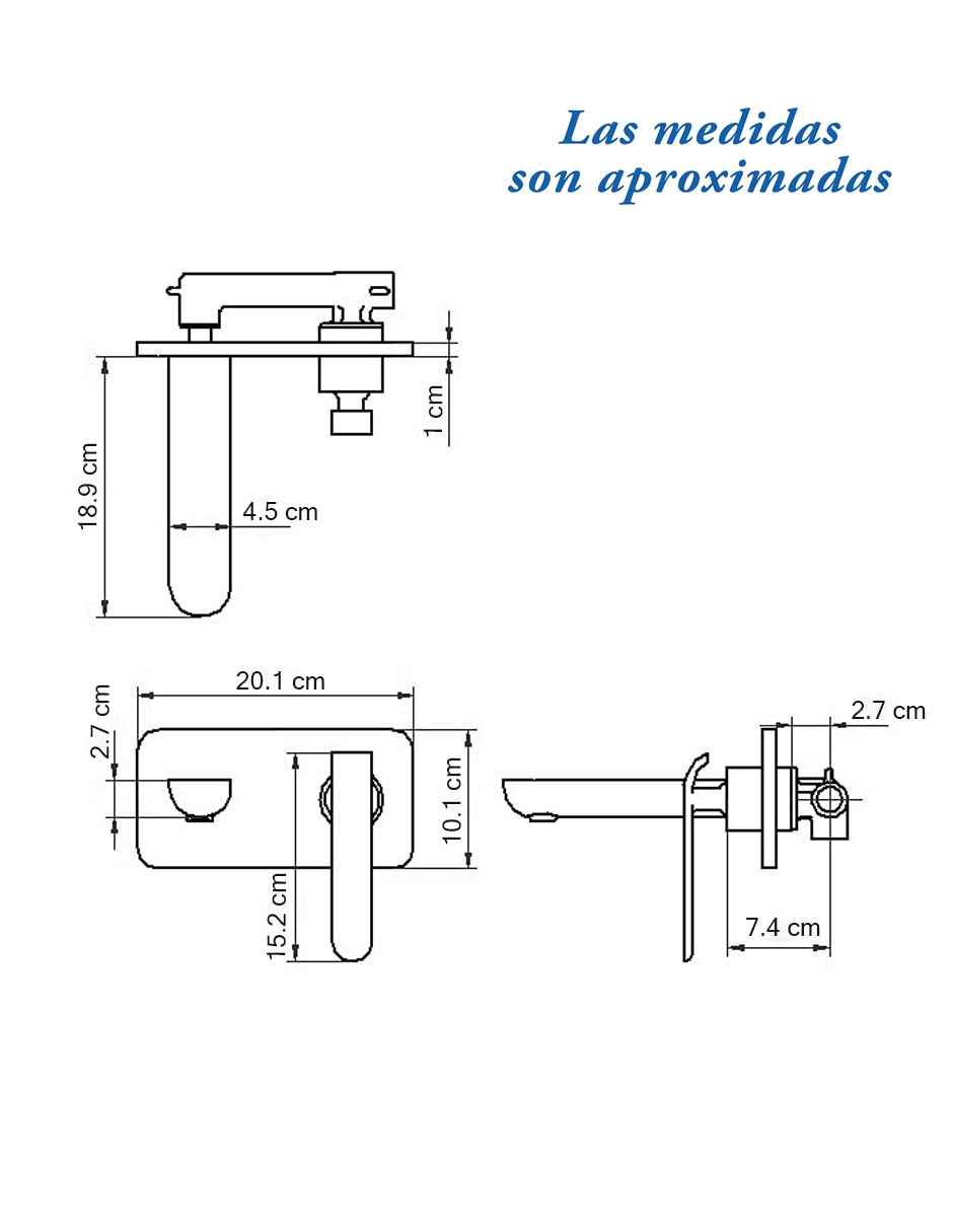 Monomando para lavabo 4