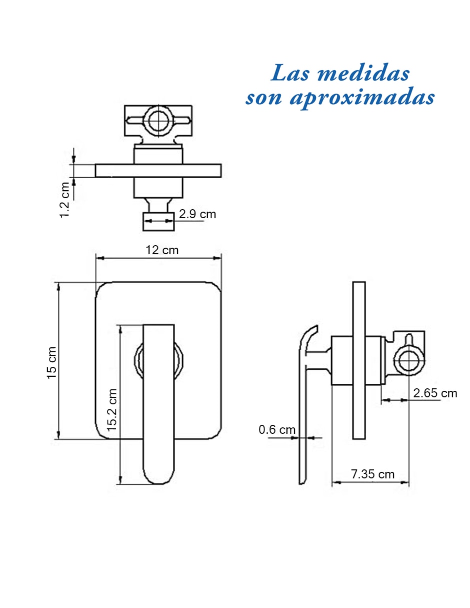 Monomando para regadera 3