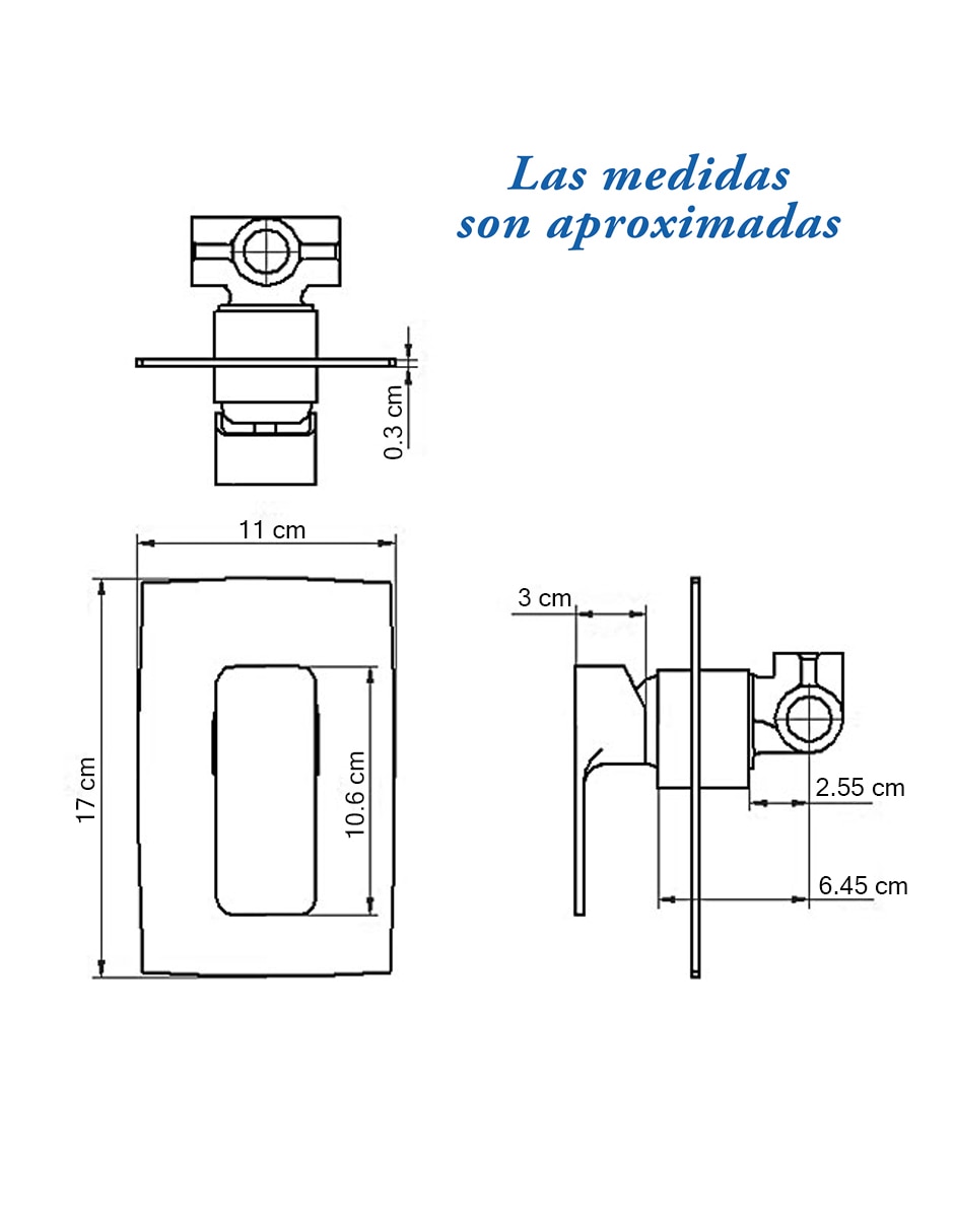 Monomando para regadera 2