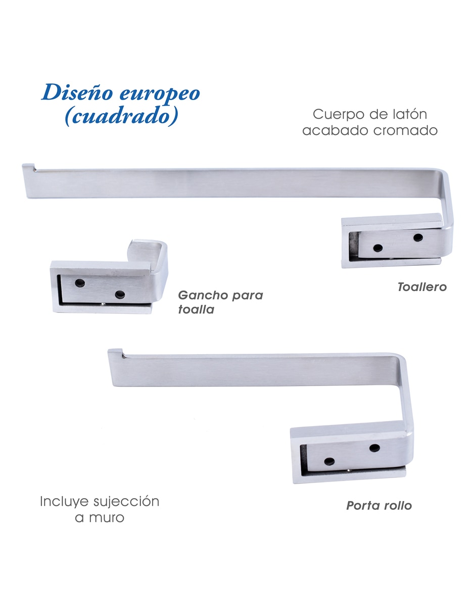 Juego de accesorios para baño 3 piezas 5