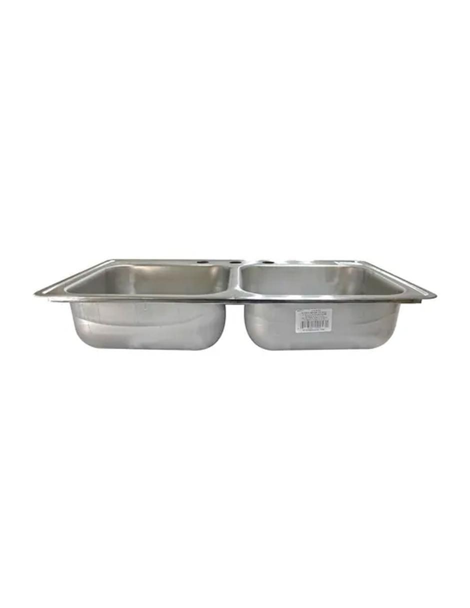 Tarja doble tina de acero inoxidable M-110-19 3