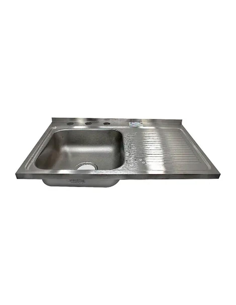 Tarja de acero inoxidable con escurridor derecho CACM-402 2