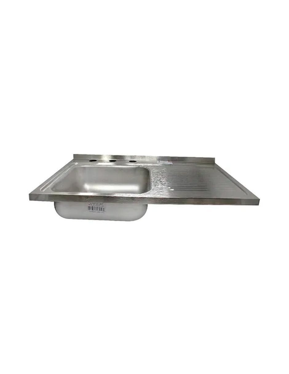 Tarja de acero inoxidable con escurridor derecho CACM-402 3