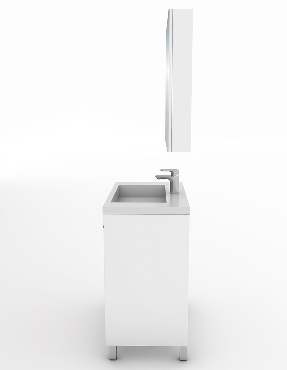 Paquete de baño Lucas de melamina armable 4