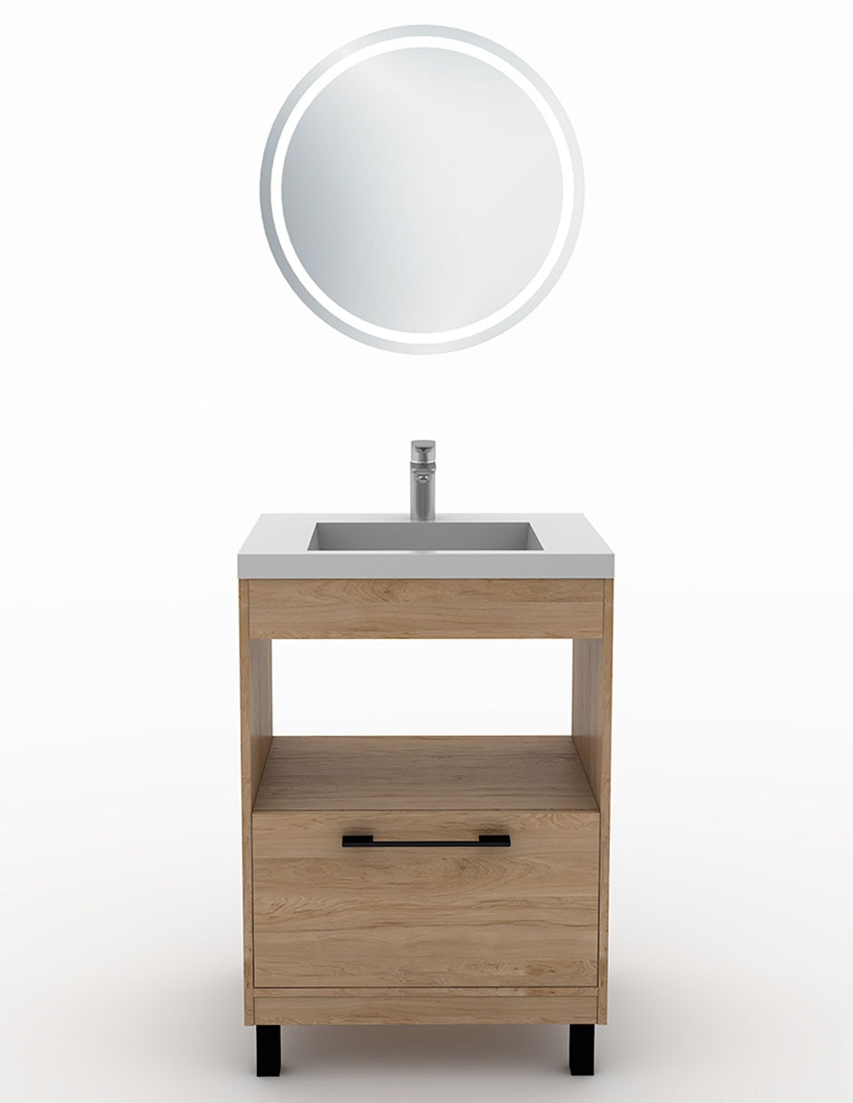 Paquete de baño Olivia de melamina armable Paquete de baño Olivia de melamina armable