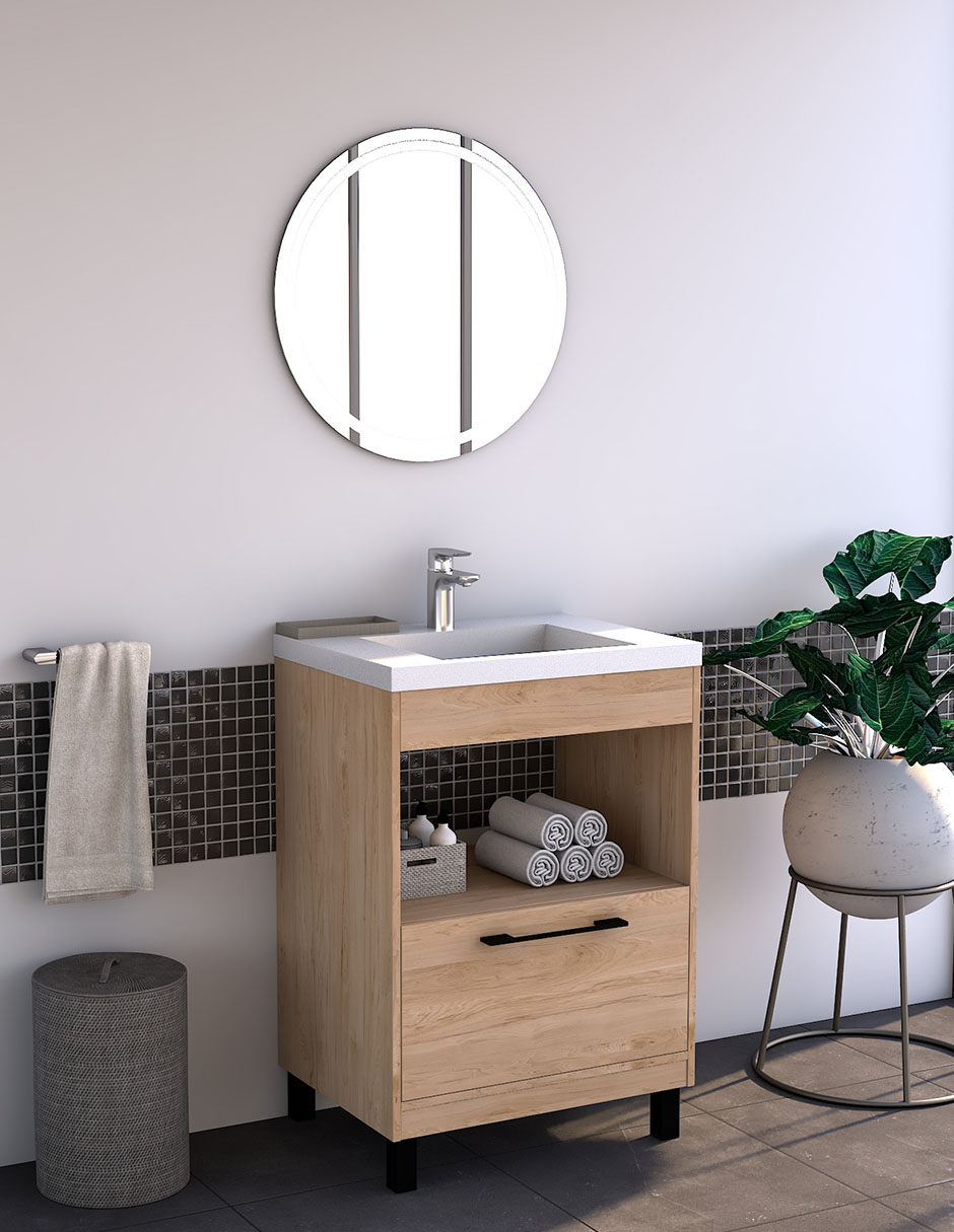 Paquete de baño Olivia de melamina armable 5