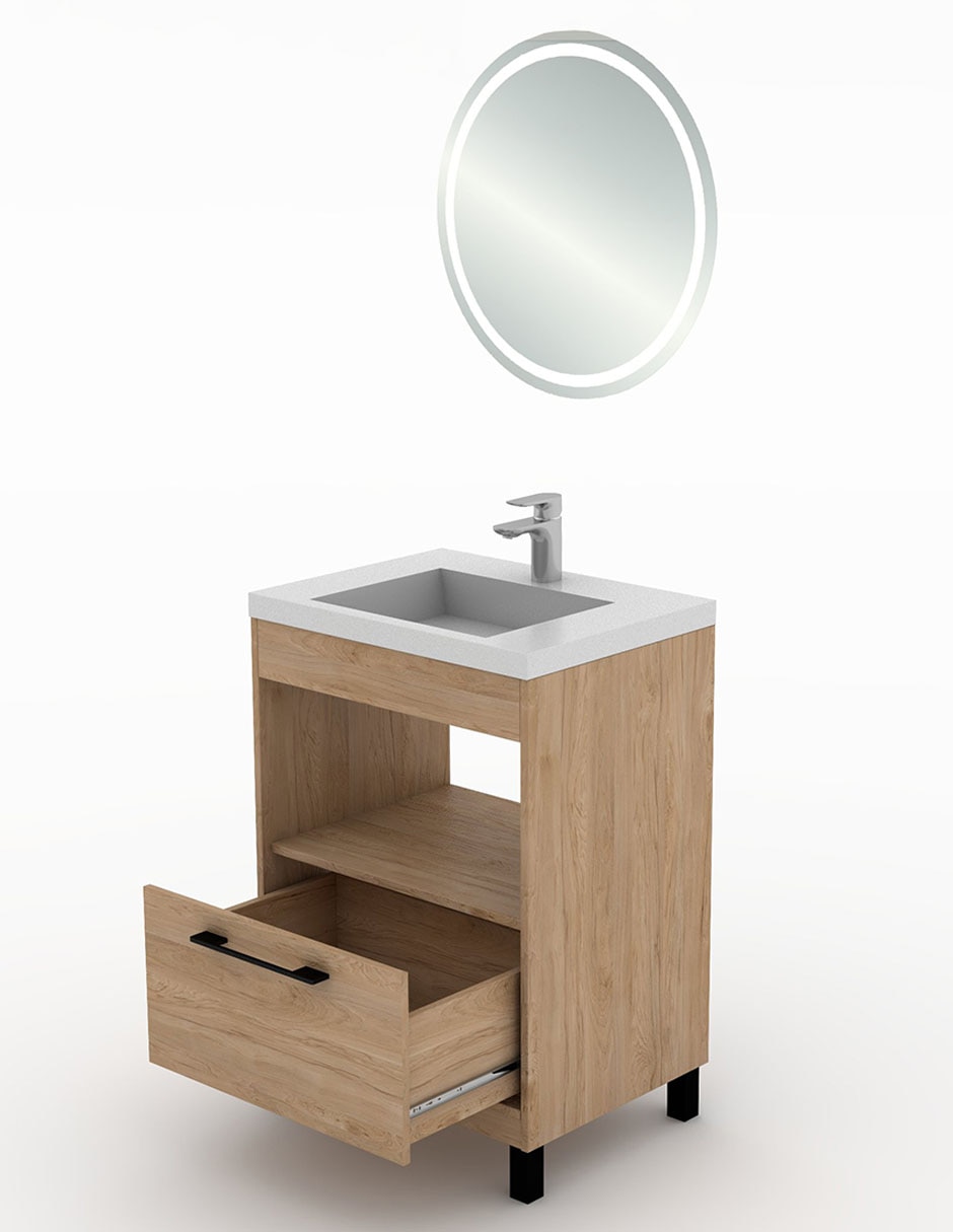 Paquete de baño Olivia de melamina armable 3