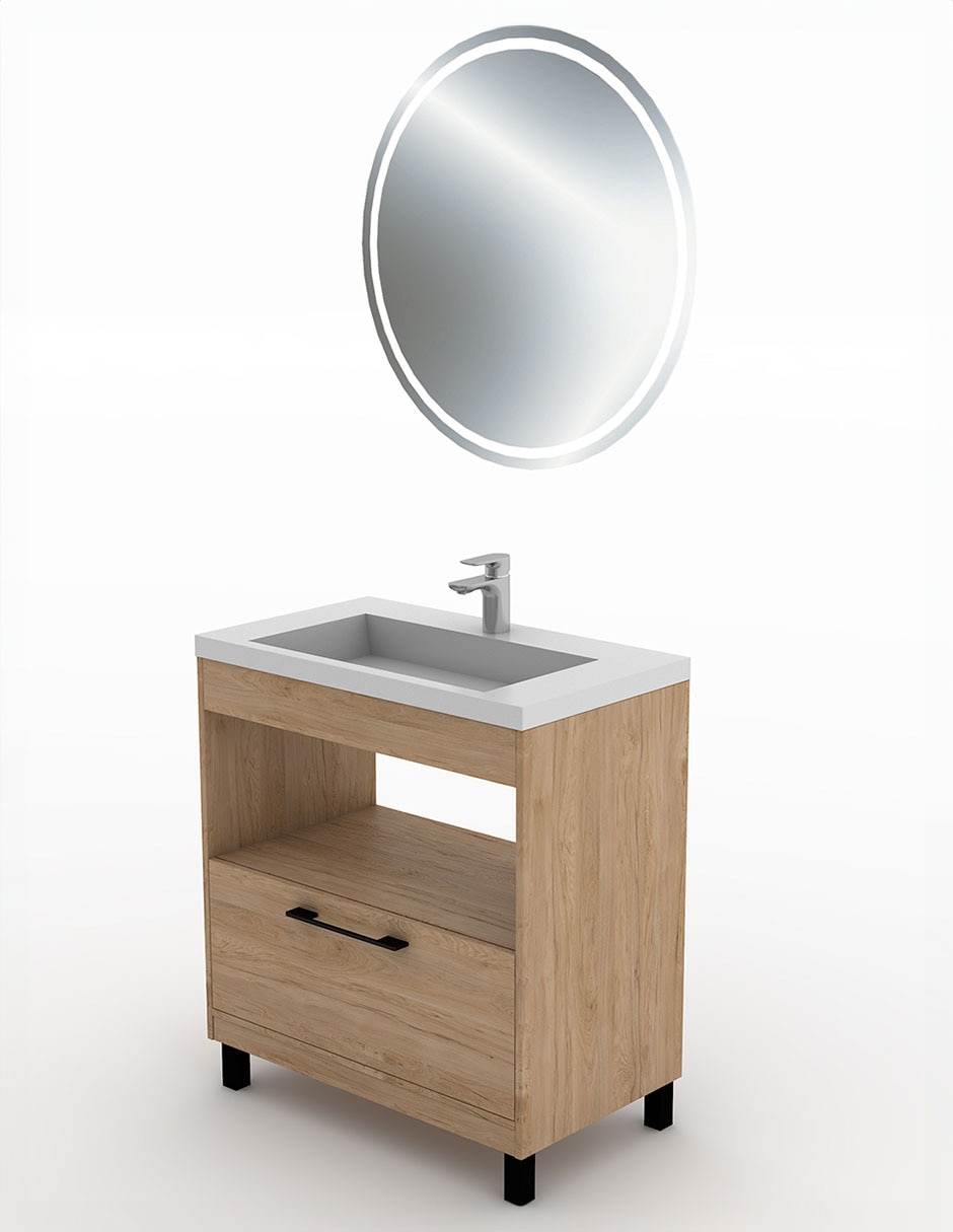 Paquete de baño Olivia de melamina armable 2