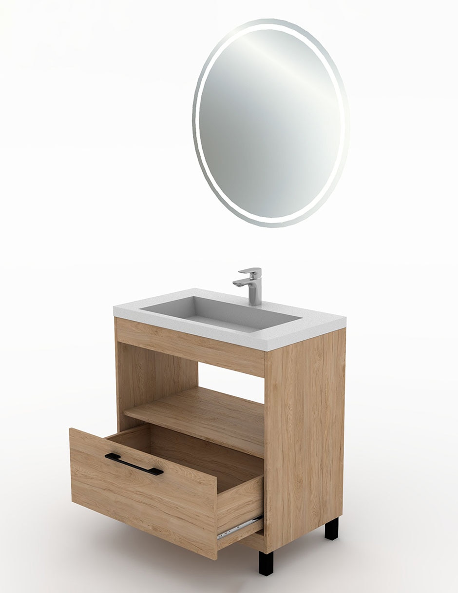Paquete de baño Olivia de melamina armable 3