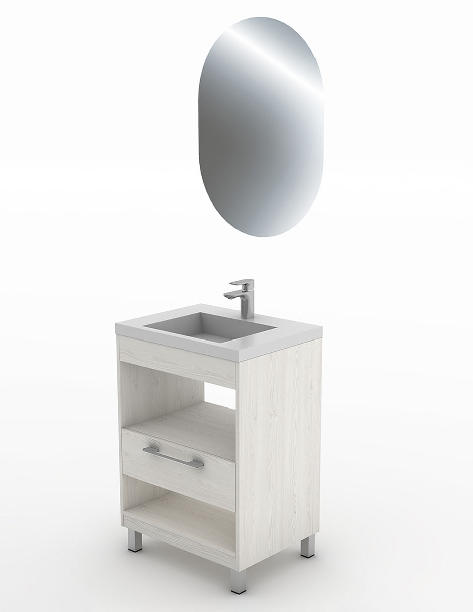 Paquete de baño Excalibur de melamina armable 2