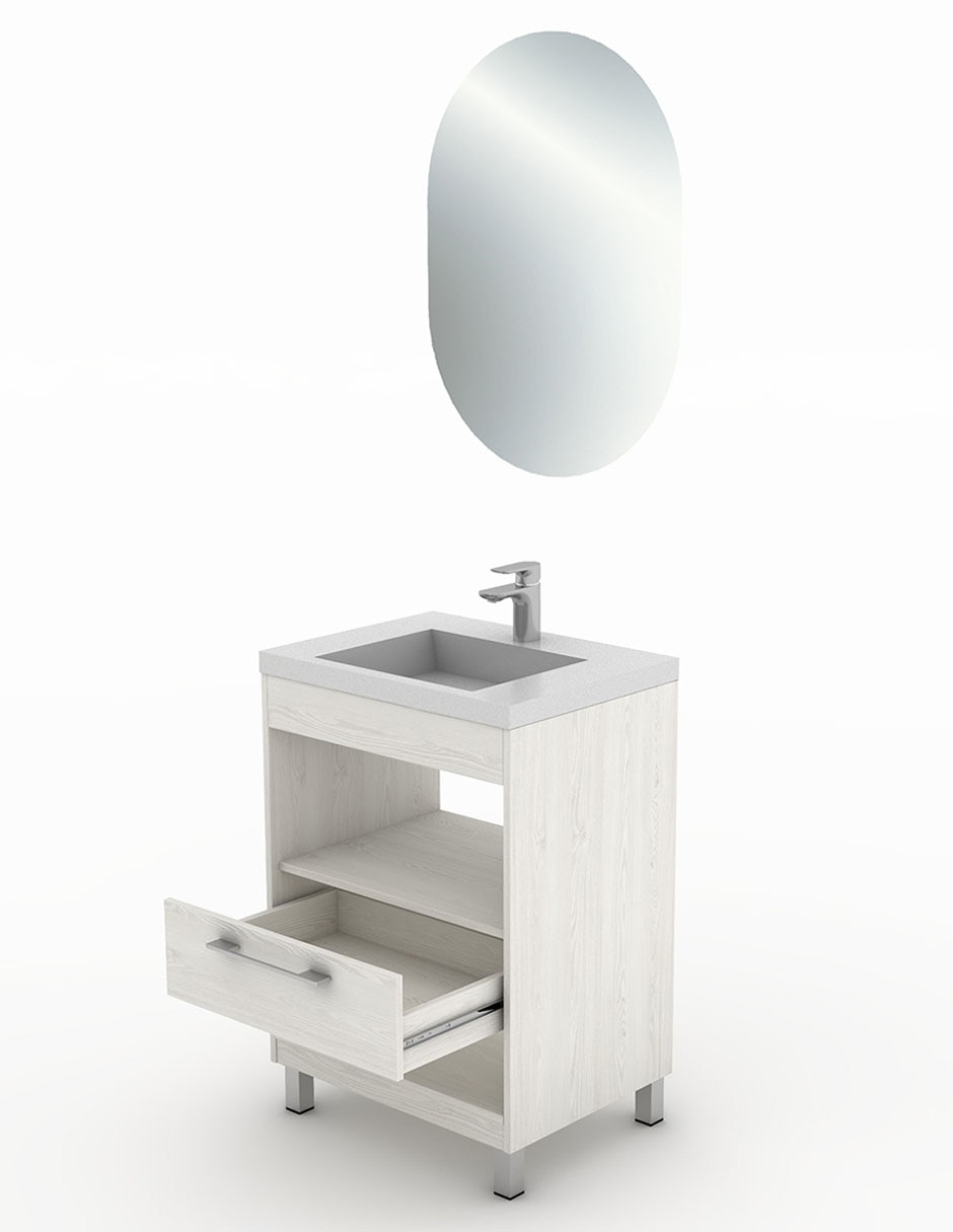 Paquete de baño Excalibur de melamina armable 3