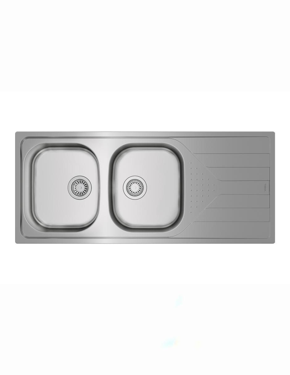 Tarja de acero inoxidable con escurridor derecho Mod 01 1