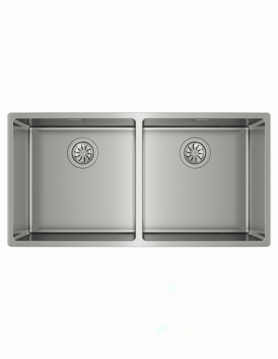 Tarja doble tina de acero inoxidable RS15 2C 860 5