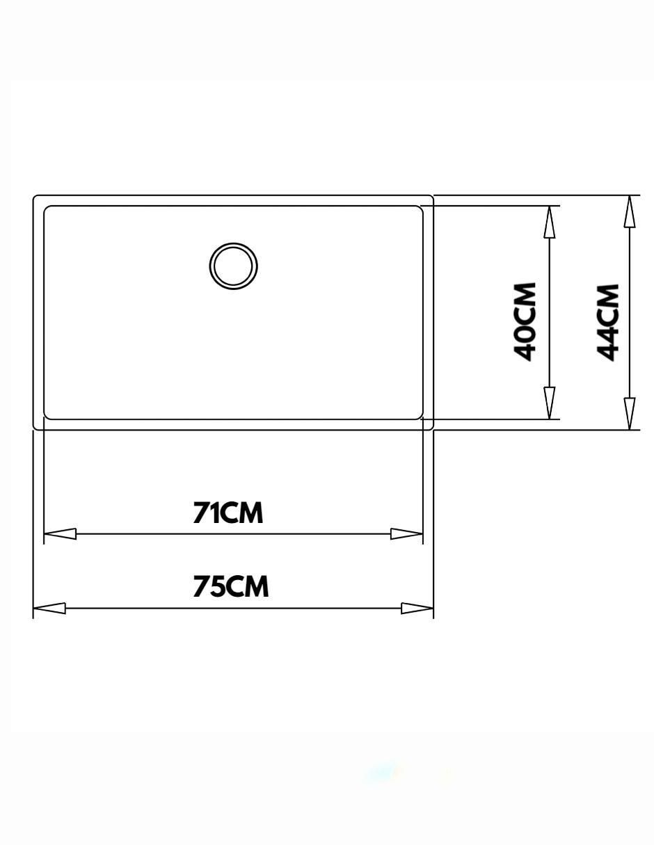 Tarja 1 tina de acero inoxidable MAESTRO BE LINEA RS15 71.40 3