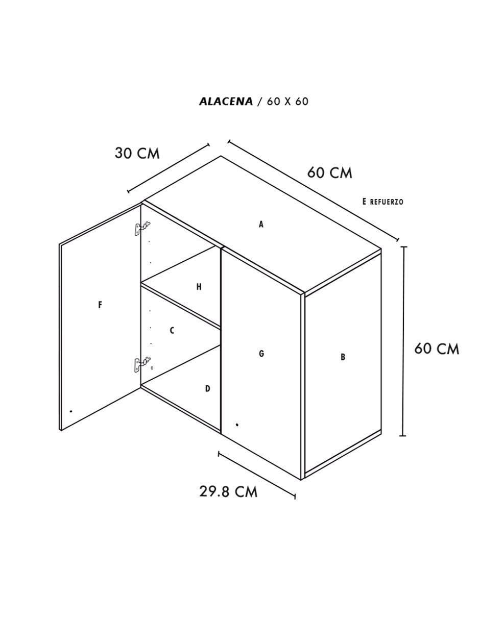 Alacena armable MDF 4