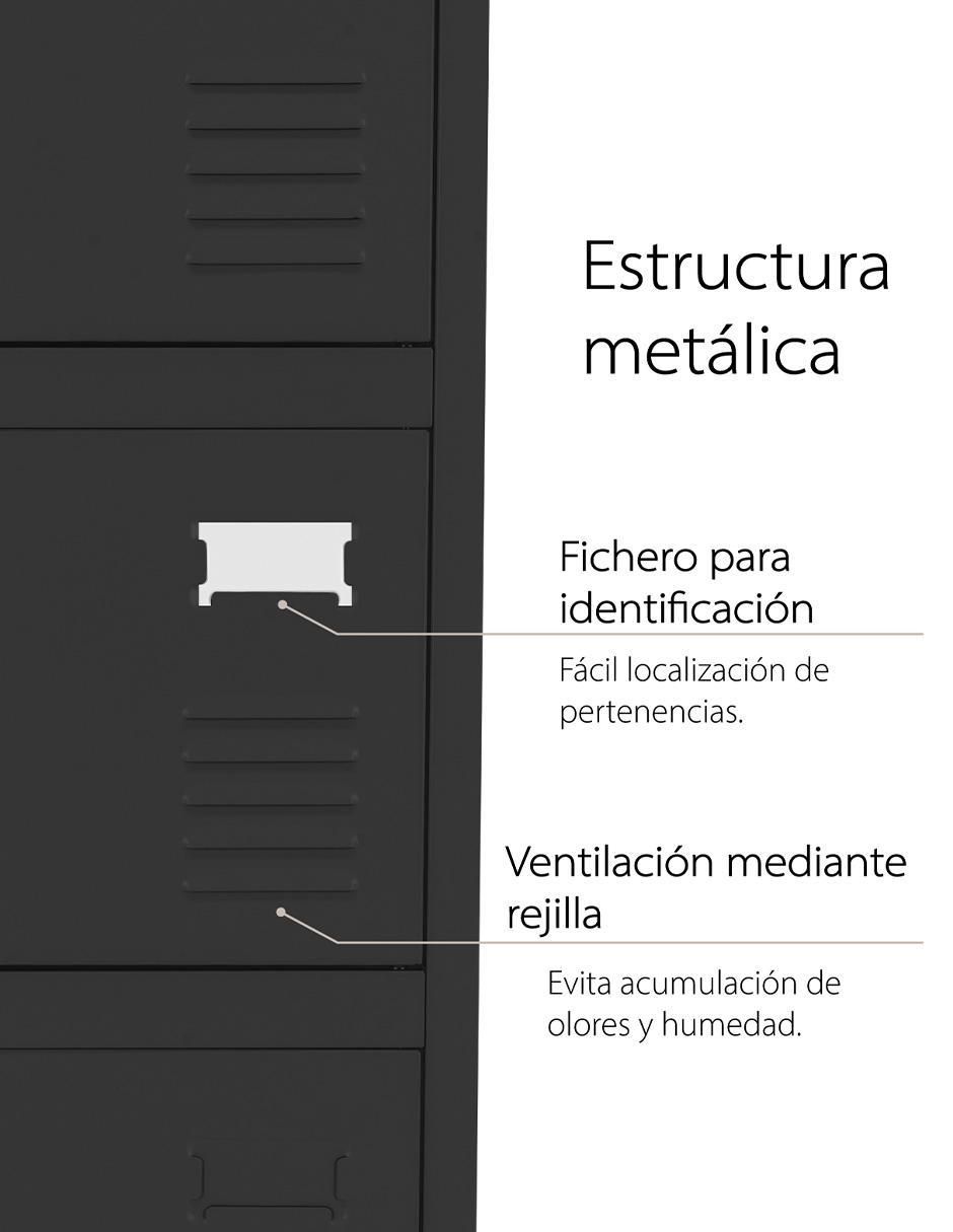 Locker guardex locker casillero metálico 6 puertas acero inoxidable