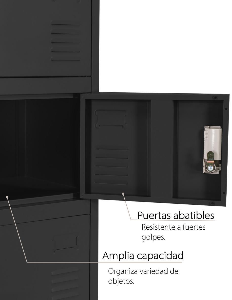 Locker guardex locker casillero metálico 6 puertas acero inoxidable