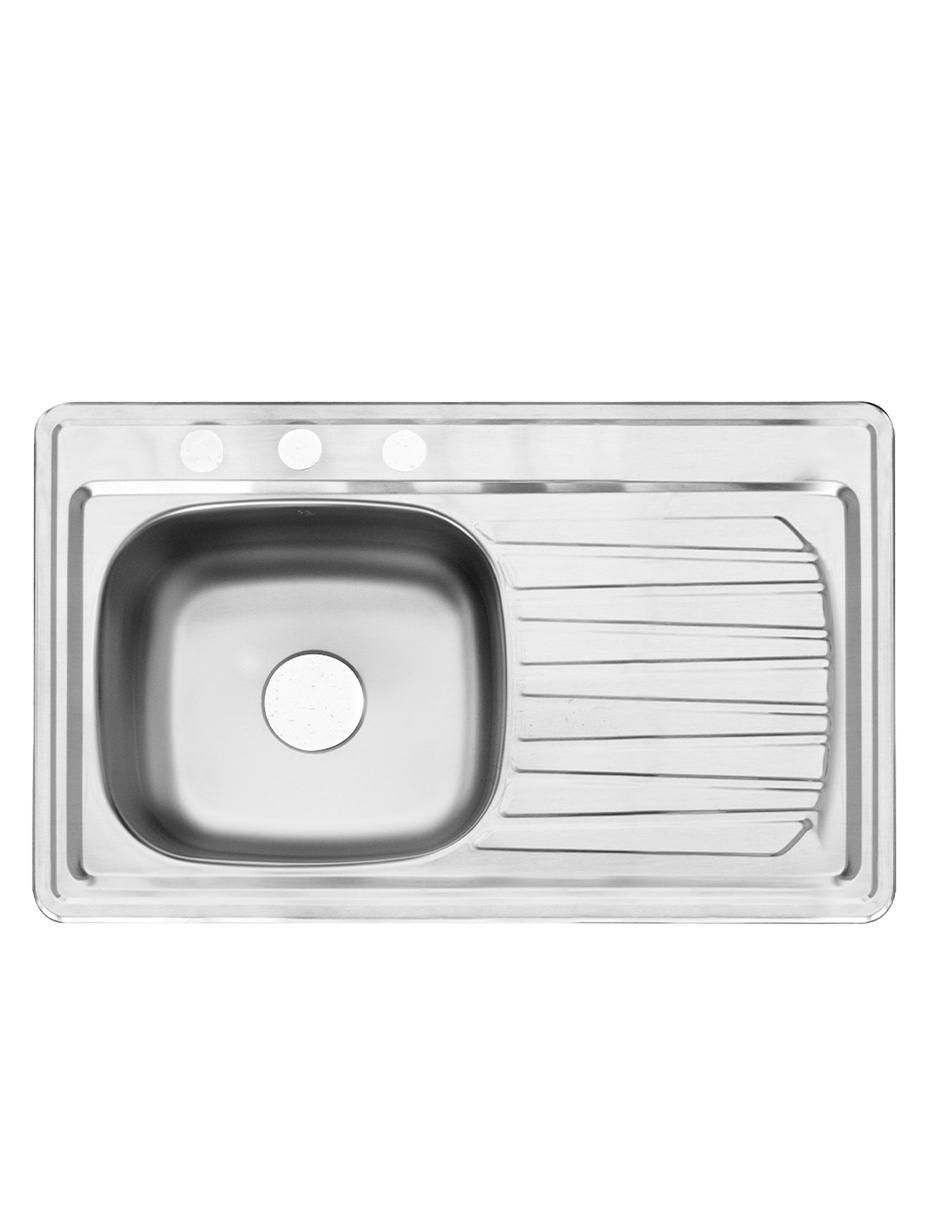 Tarja de acero inoxidable con escurridor derecho C102N Tarja de acero inoxidable con escurridor derecho C102N