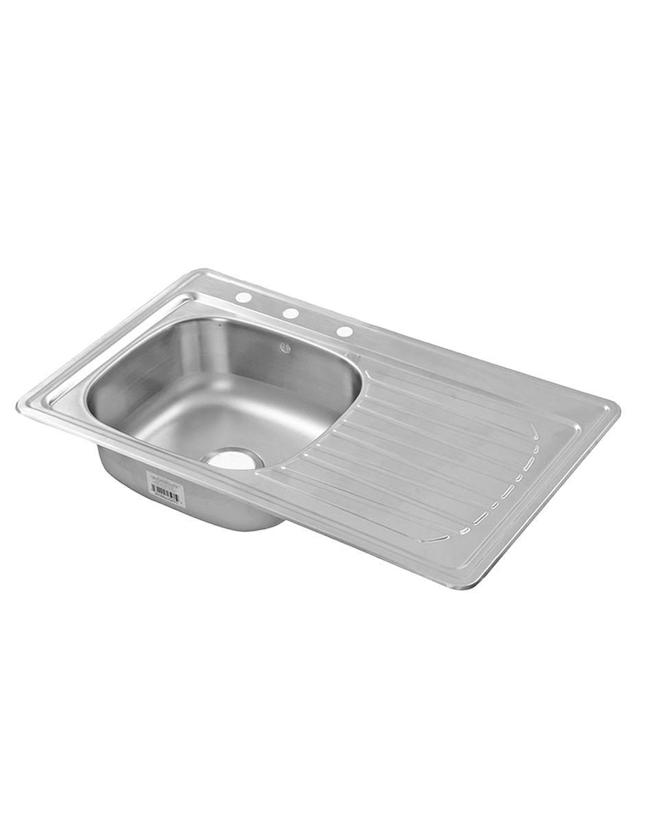 Tarja de acero inoxidable con escurridor derecho C102N 2