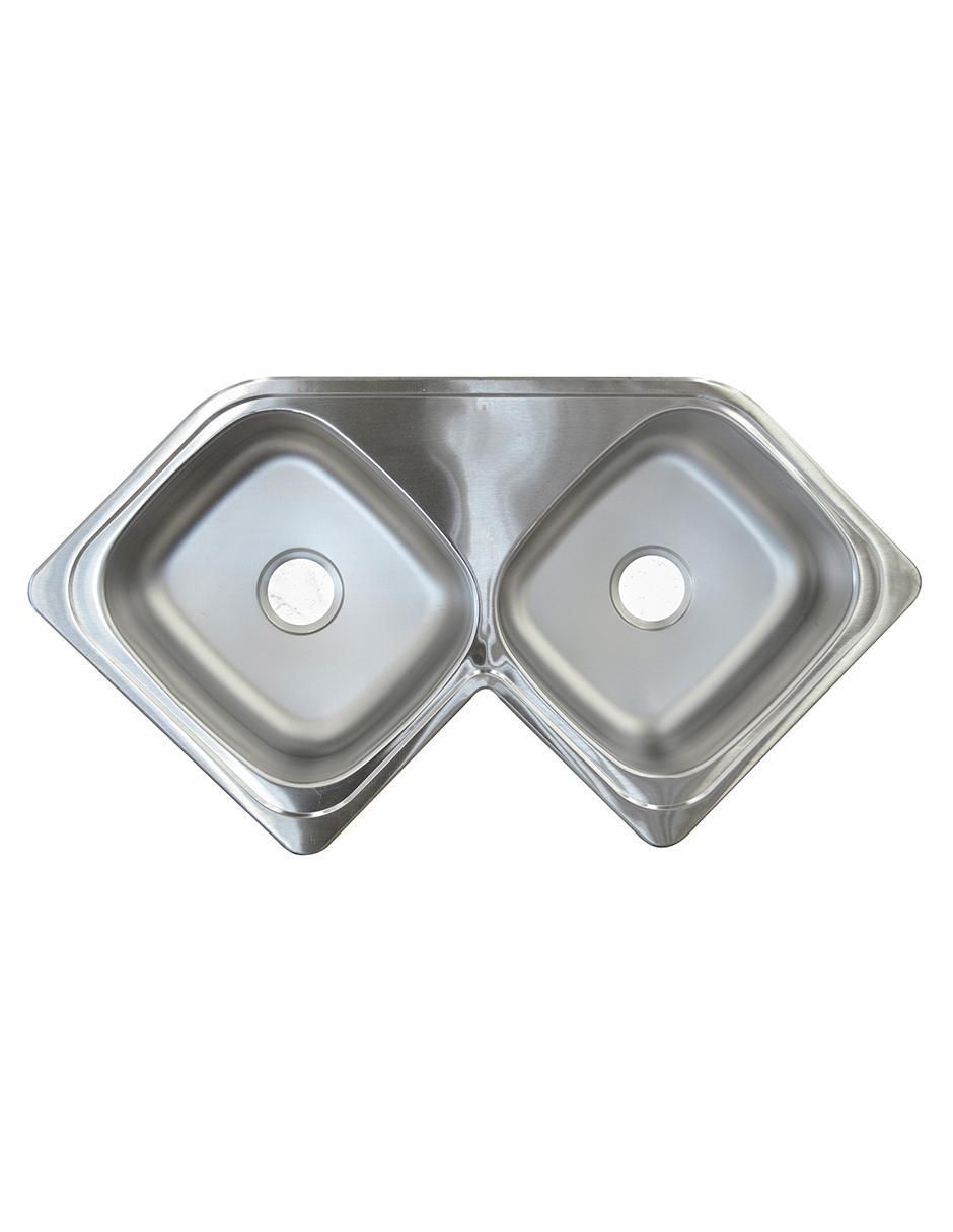 Tarja doble tina de acero inoxidable CE110 2