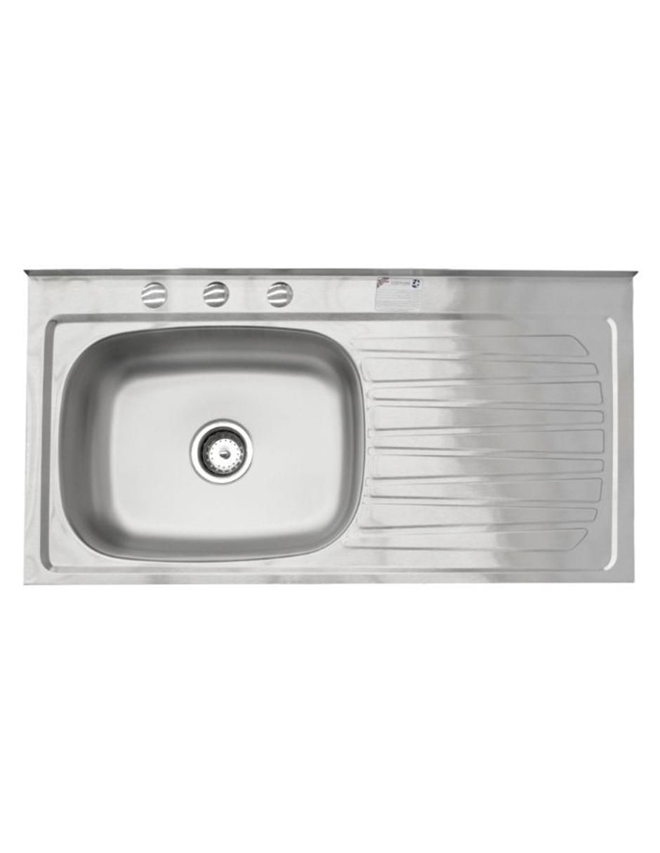 Tarja de acero inoxidable con escurridor derecho MC202 Tarja de acero inoxidable con escurridor derecho MC202