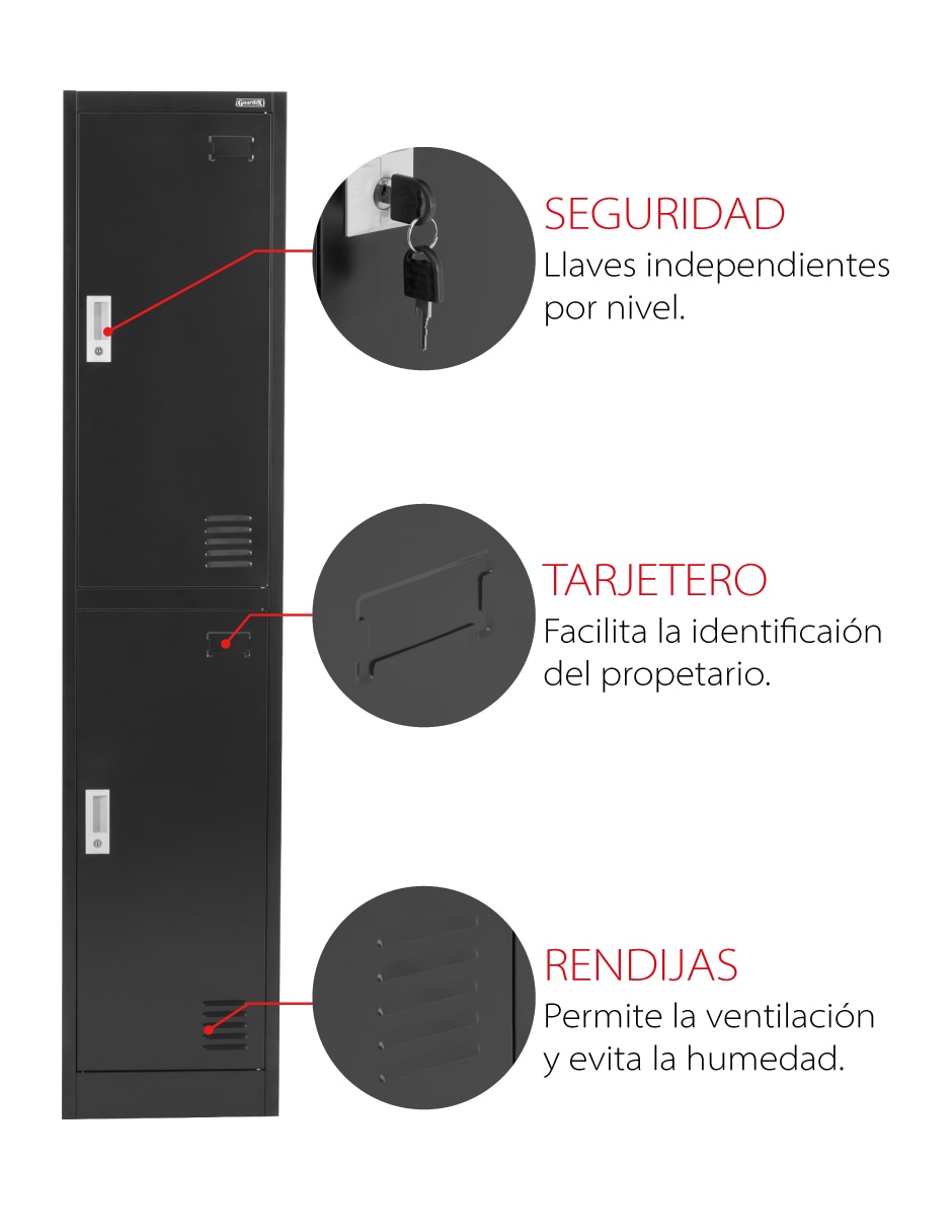 Locker locker metálico acero inoxidable 2