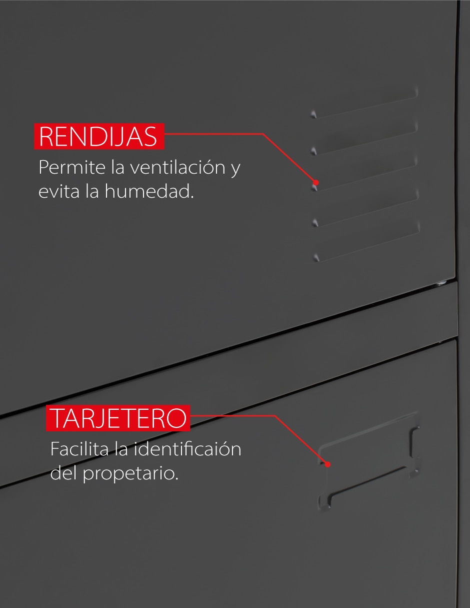 Locker locker metálico acero inoxidable 4