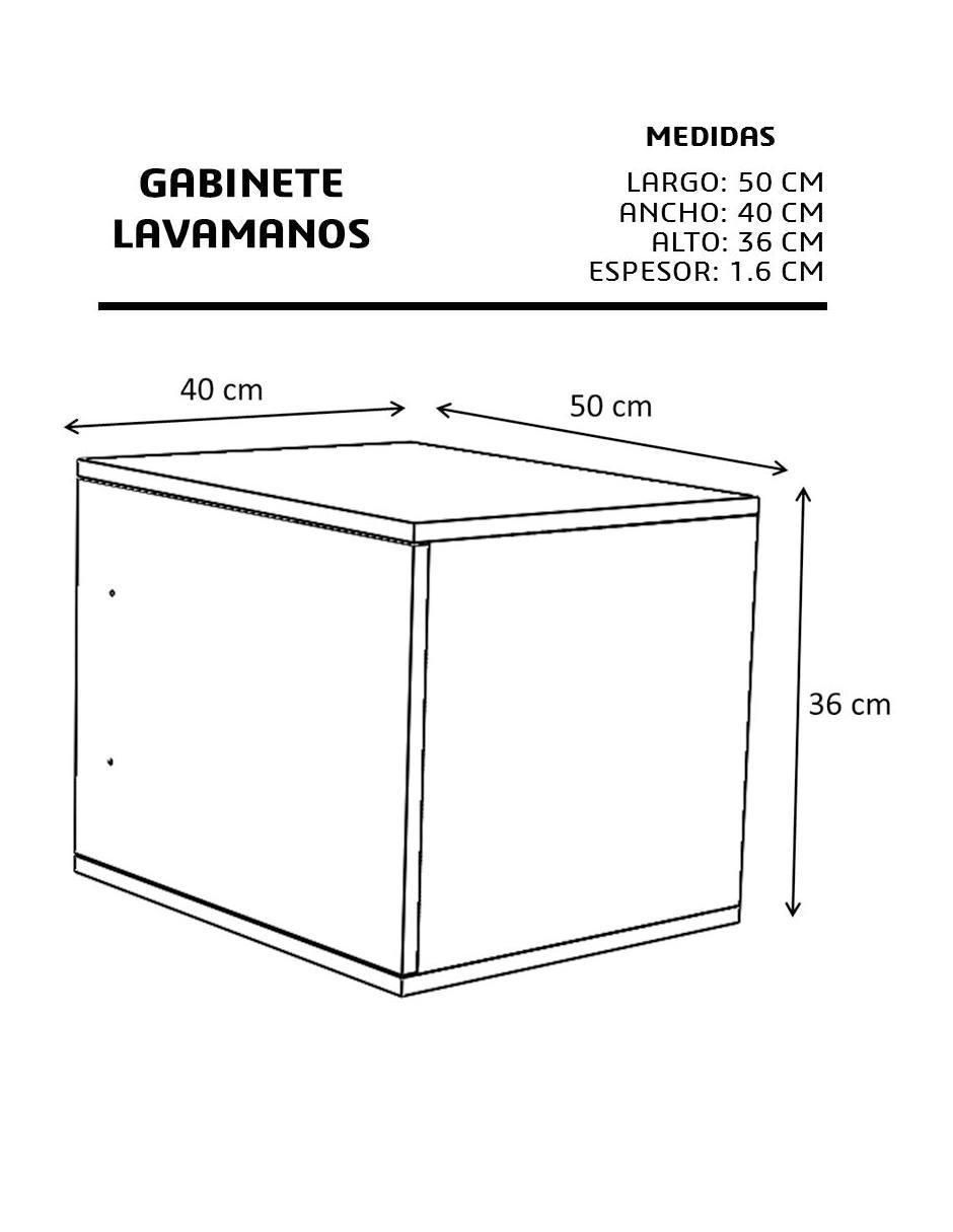 Torre de baño Gabinete 03 de MDF armable 4
