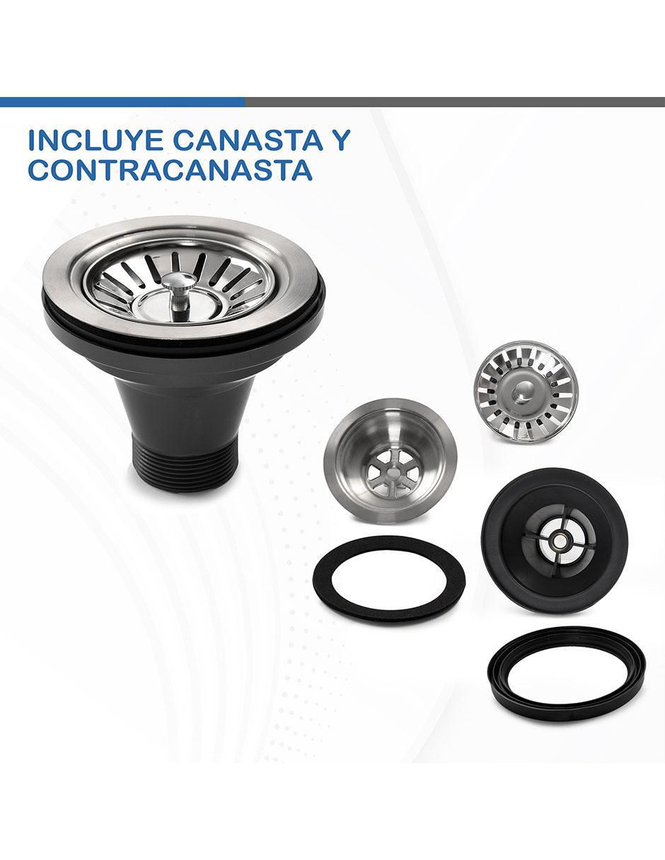 Tarja de acero inoxidable con escurridor derecho 1626 8