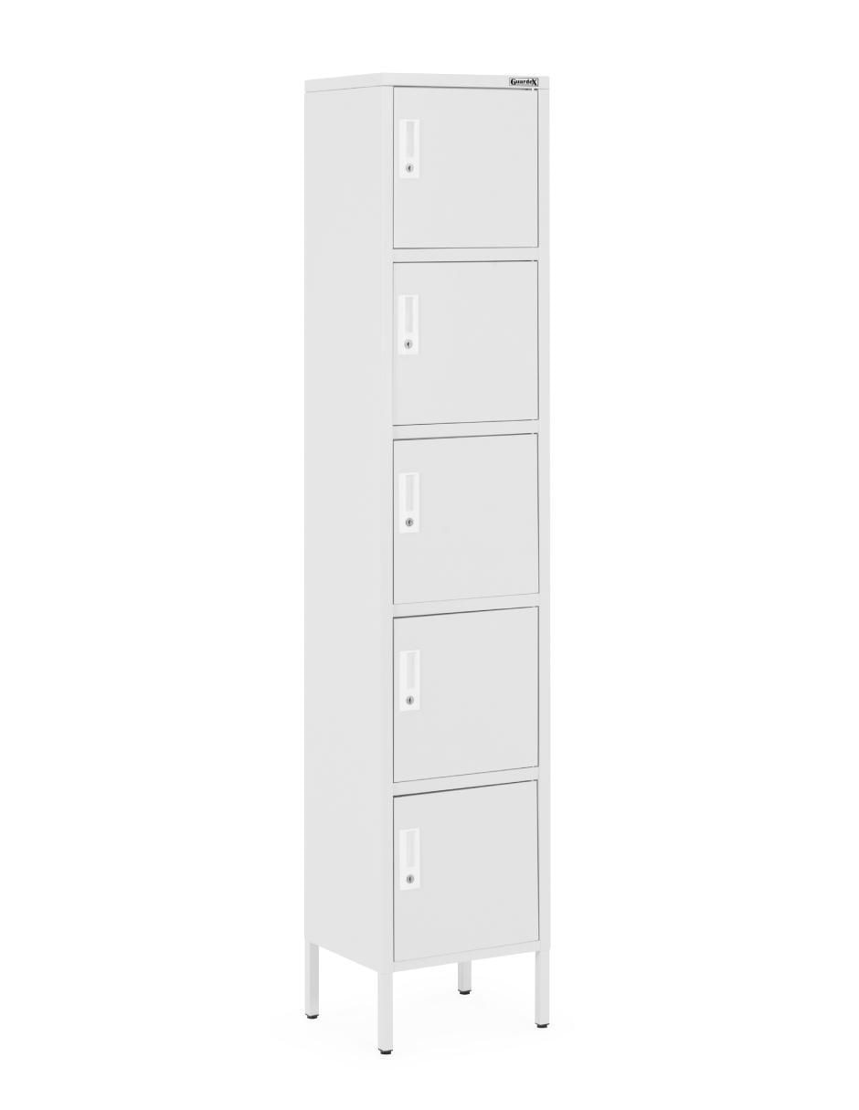 Locker casillero alto de 5 puertas acero inoxidable