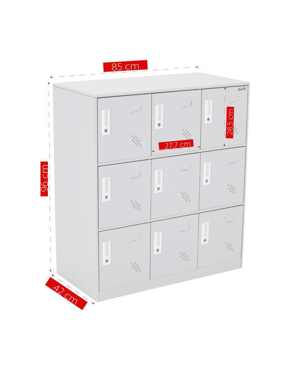 Locker Locker de 9 puertas acero inoxidable 8