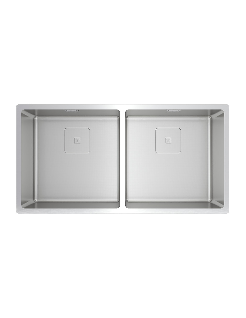 Tarja doble tina de acero inoxidable FLEXLINEA RS15 860 2B