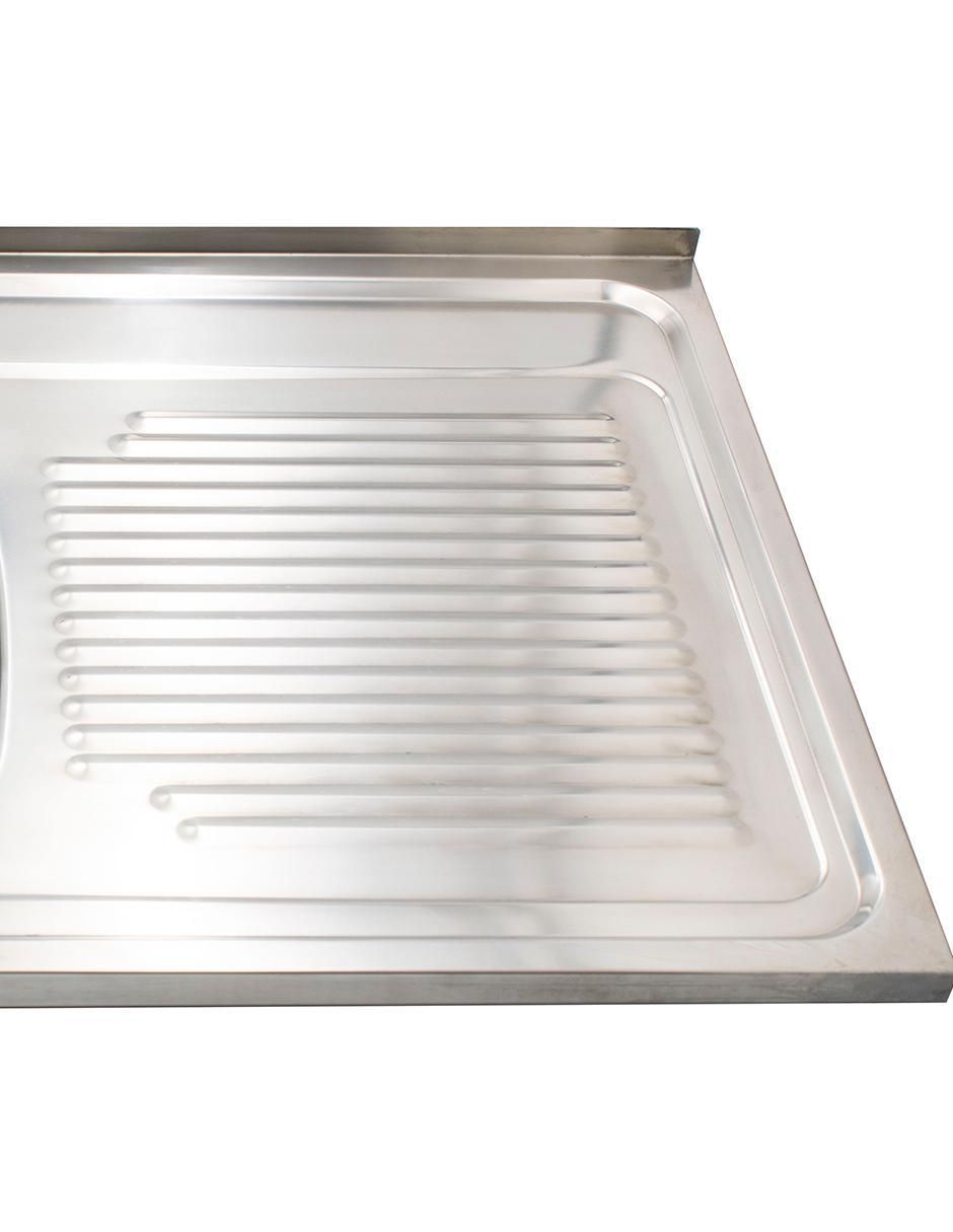 Tarja de acero inoxidable con escurridor derecho XTA-83-DER 4
