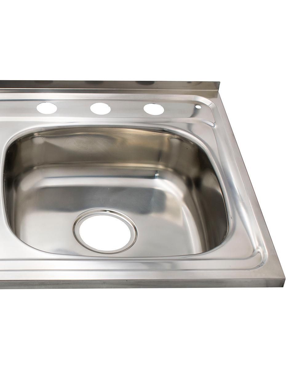 Tarja de acero inoxidable con escurridor izquierdo XTA-83-IZQ 4