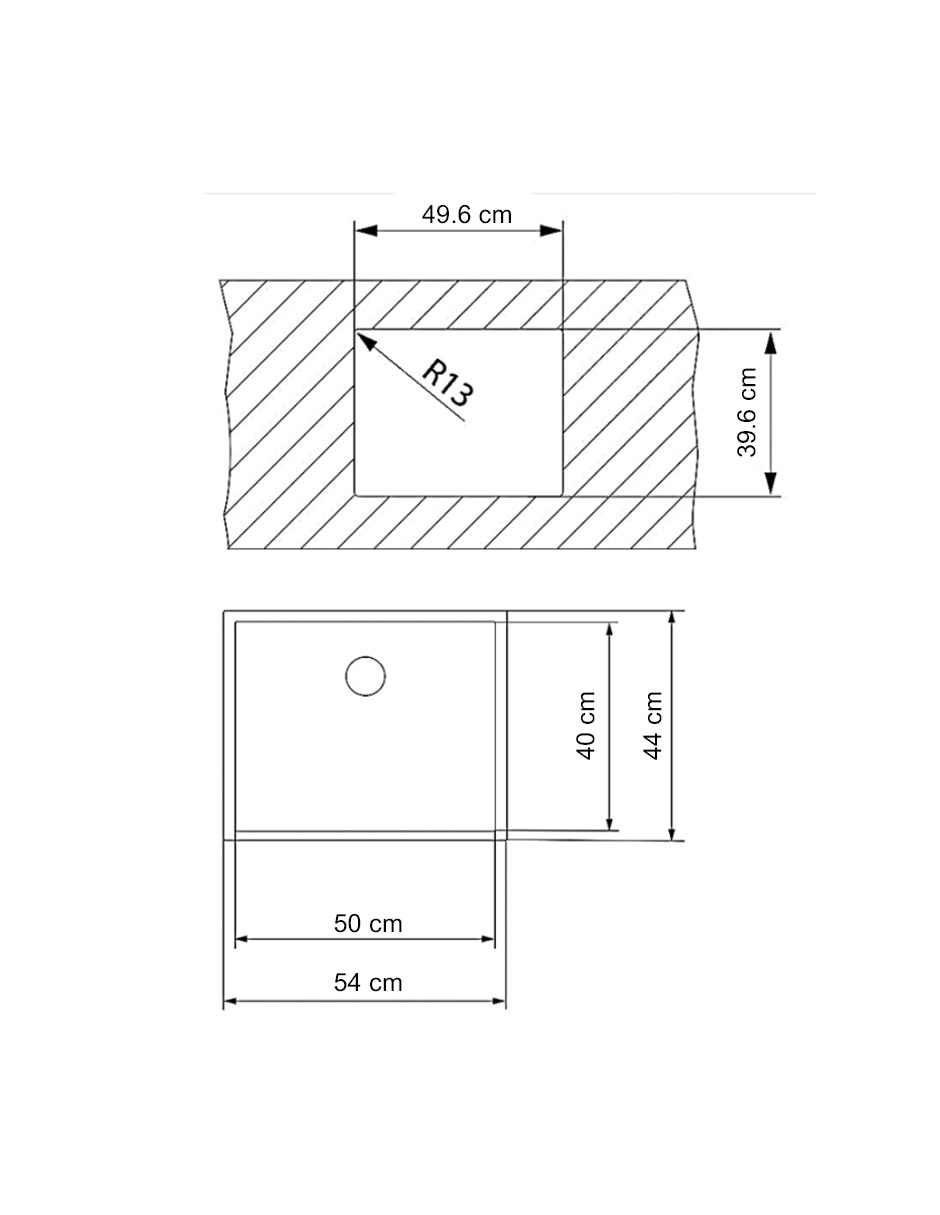 Tarja 1 tina de acero inoxidable BE LINEA RS15 6