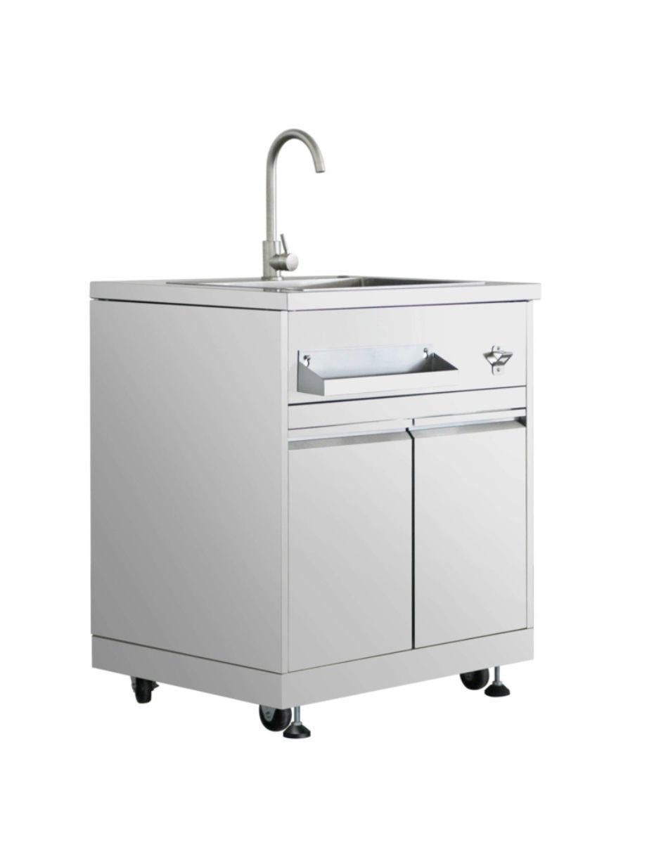 Gabinete plegable de acero inoxidable 2