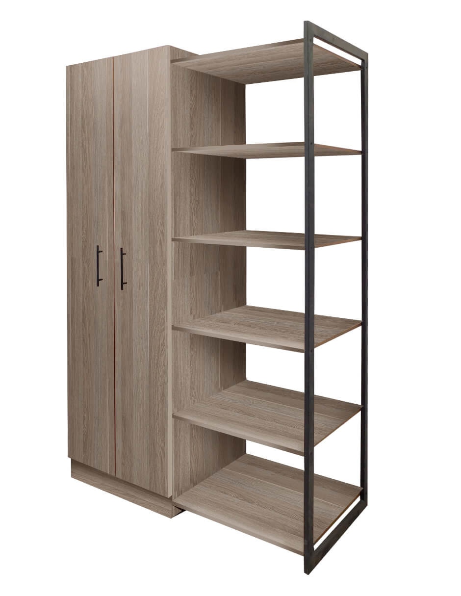 CLOSET DE PAQUETE INDUSTRIAL, GRIS ACOR