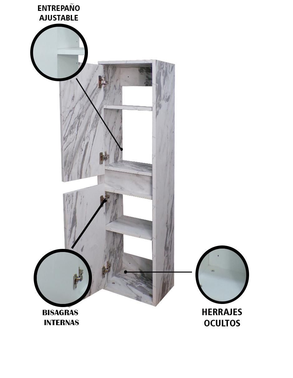 Torre de baño Mármol Genoveza de MDF armable 4
